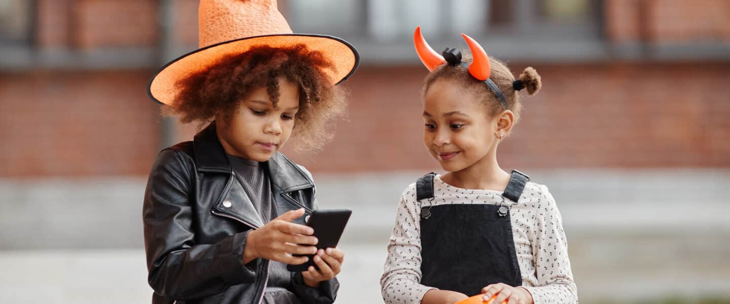 little girls Halloween safety