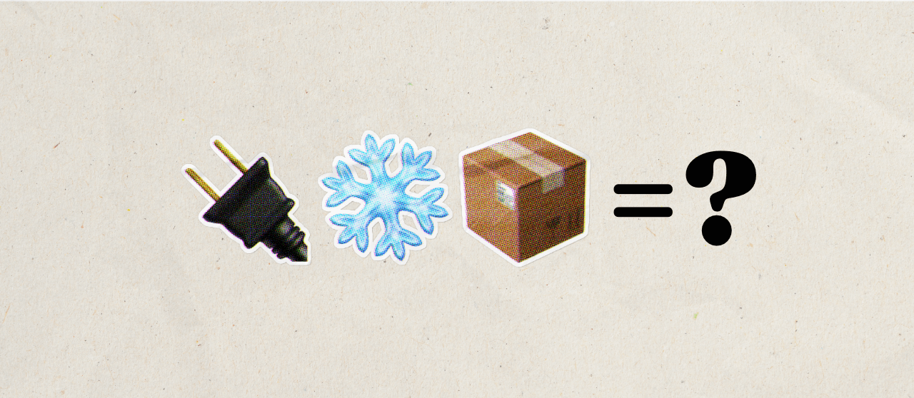 3 emojis - a plug, snowflake and box that could have a hidden message to purchase drugs online