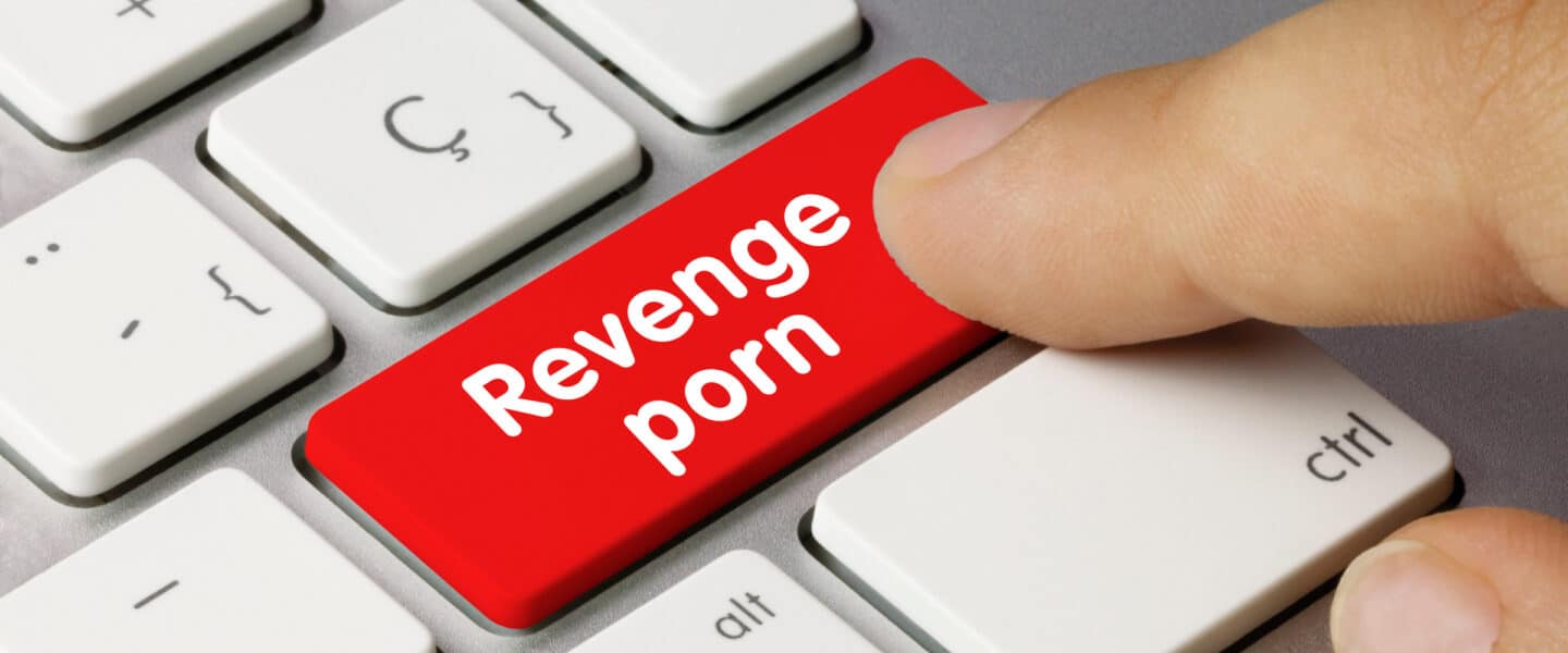 revenge porn button on keyboard