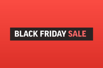 Red background that says Black Friday Sale