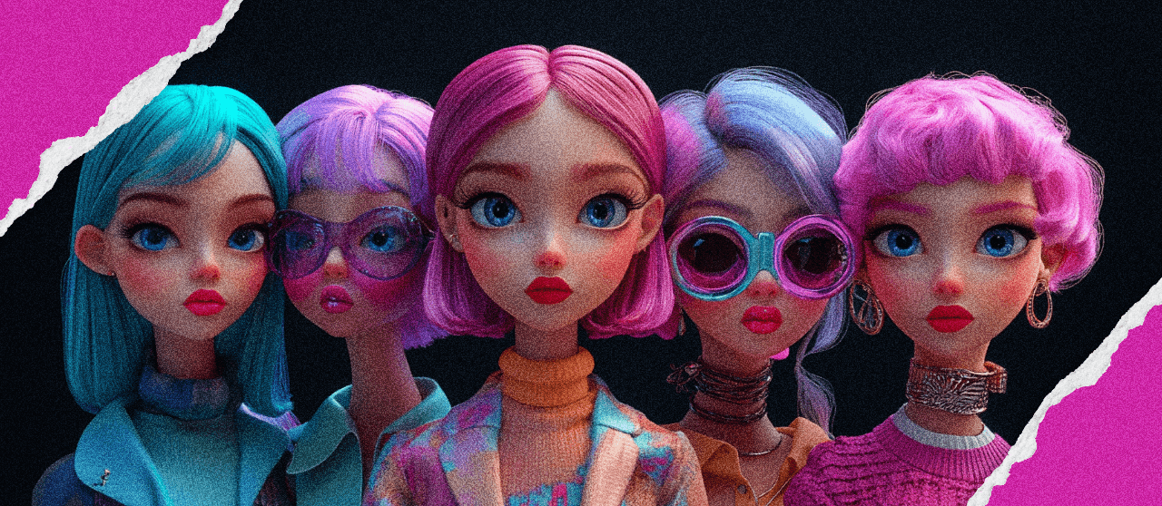 A group of female Zepeto avatars