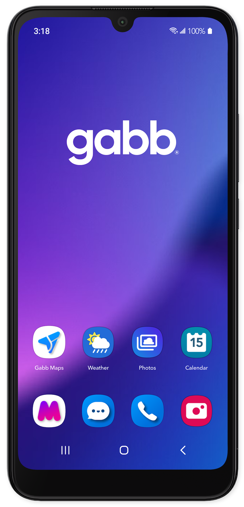 gabb phone 4 home screen with the gabb music app