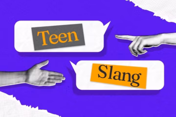 teen slang title card
