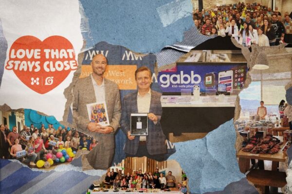 Collage of images from Gabb in 2025