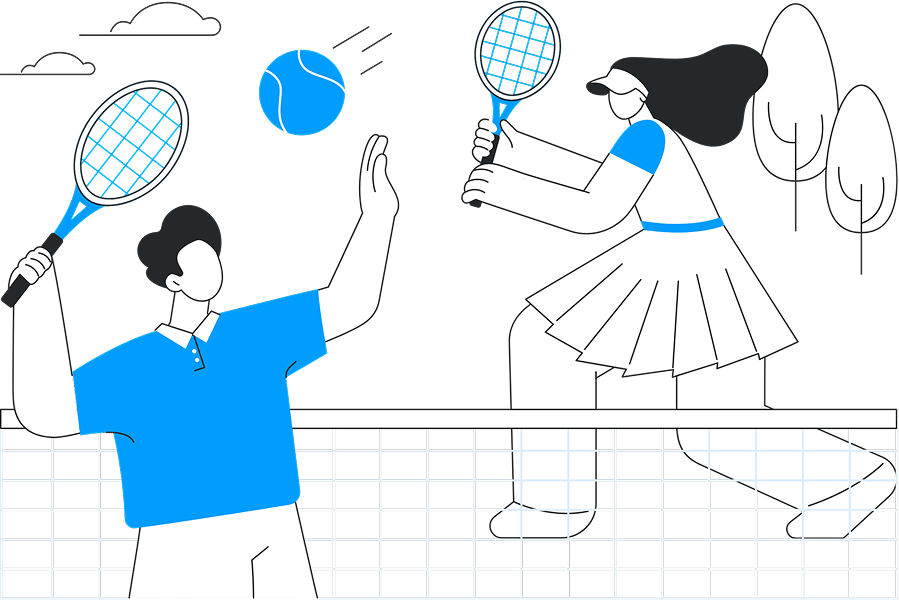 Illustration of people enjoying an activity together