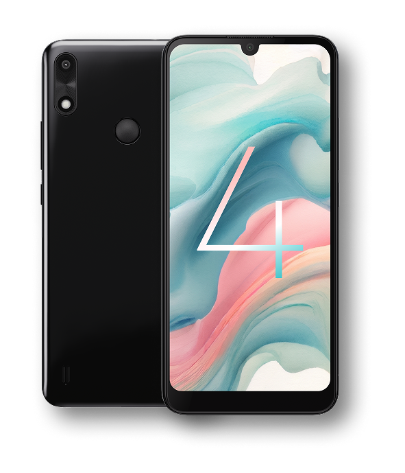 Front and back view of a gabb phone 4