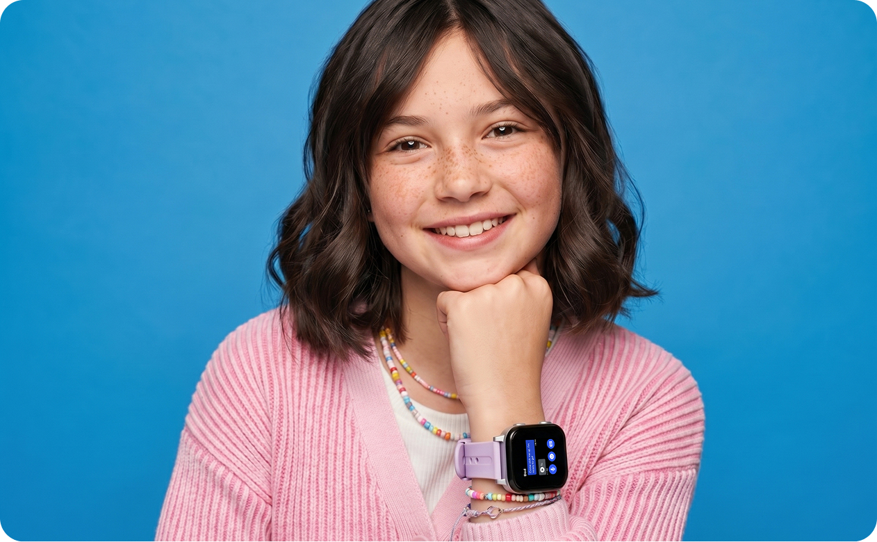 Girl showing off a Gabb Watch