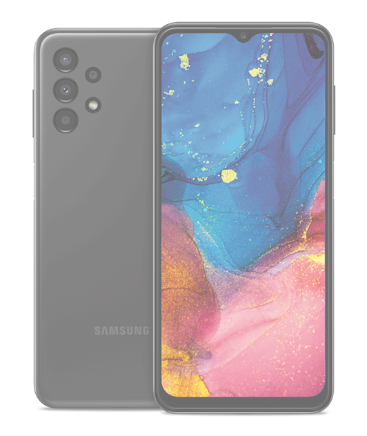 front and back view of a black Bark phone