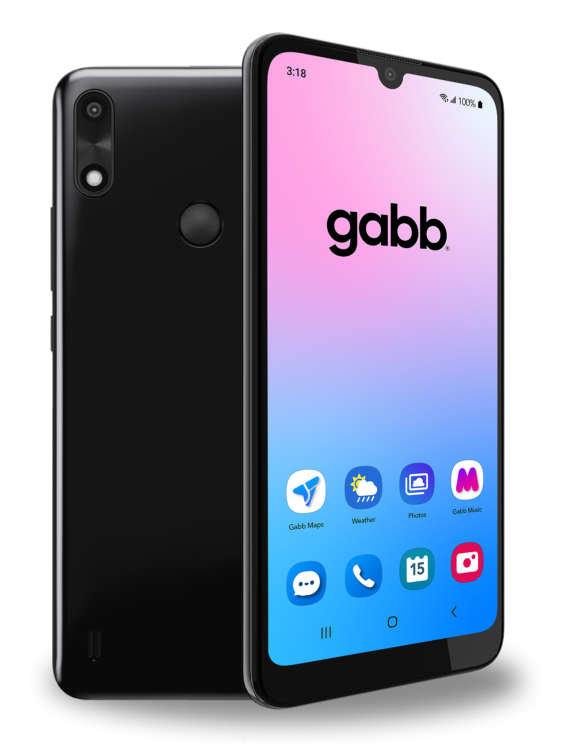 picture of the front and back of a gabb phone